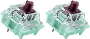 Zjmehty Gateron Jade Series Dual-Stage Spring Pre Lubed Switches Brown V3 Pro,3-Pin 55gf Tactile/RGB/LED Switches for Mechanical Keyboard(Brown,90pcs)