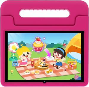 ApoloSign Kids Tablet 10 Inch Tablet for Kids, Learning Tablet with Android 13, WiFi, BT5.0, Dual Camera, Pre-Installed Educational App, Parental Control, Shockproof Case for Boys Girls(Pink)