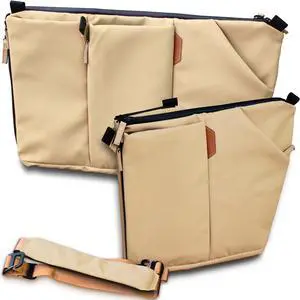 Vesty3.0 iPad tablet crossbody sling bag can transform into 16 inch laptop shoulder bag messenger bag water-repellent anti-theft computer handbag slim briefcase with iPhone pocket, for men & for women