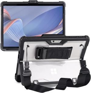 AOAO for Microsoft Surface Go 4/ Surface Go 3/ Surface Go 2/ Surface Go Case with Shoulder Strap, Hand Strap, Stylus Pen Holder, Rugged, Shock-Absorbing and Drop-Resistant(10.5 inch)