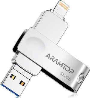 Photo Stick Memory Stick 512GB, Phone Flash Drive USB C Memory Stick External Storage Thumb Drive Compatible with iPhone, iPad,Android, PC and More Devices