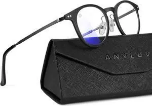 ANYLUV Blue-Light Glasses Men Gaming-Glasses: Blue Light Blocking Glasses with Lightweight Carbon Fibre for Eye Protection
