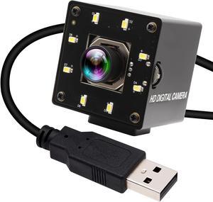 IFWATER USB Camera 120fps 4K Autofocus IR USB Camera Day and Night USB Camera with 100 Degree No Distortion Lens Lightburn Camera UVC Compatible Plug and Play for Windows Mac OS Jetson Nano PC Camera
