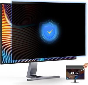 JEAPKA 23 Inch Computer Privacy Screen 2 Pack for 16:9 Widescreen Monitor Privacy Screen Shield for Data Confidentiality Anti-Glare Anti Blue Light Privacy Screen Protector