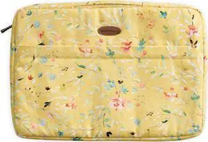 Maison d'Hermine Laptop Sleeve with Handle upto 15.6 inch Stain and Water Repellent Cotton Canvas - Colmar
