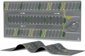 Generic 1/64 Scale Non-Slip Parking Mouse Pad Car Diorama, Rollable Desktop Play Mat for Model Vehicle (PAD_001), XX-Large