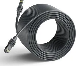 Azduou 75FT Starlink Gen 3 Rectangular Satellite Cable - Waterproof Outdoor Replacement