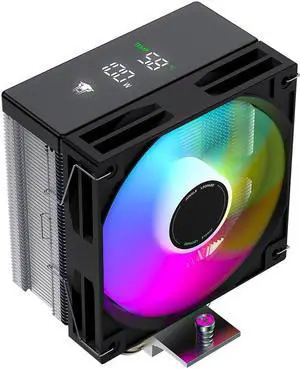 Jungle Leopard AF401 Digital ARGB CPU Cooler, 4 Heat Pipe Direct Touch Process, HDB Bearing 120mm PWM ARGB Fan Air Cooler 220W TDP, Suitable for AMD AM4/AM5 & Intel LGA 1700/1200/115X