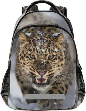 ALAZA Snow Cheetah Leopard Backpacks Travel Laptop Daypack School Book Bag for Men Women Teens Kids