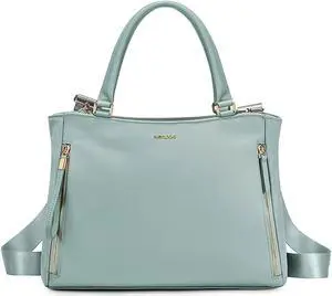 KEBEIXUAN Womens Work Bag Computer Laptop Tablet Shoulder Bag Work Tote Bags With Zipper Handbags for Teachers Gift Travel (Green)