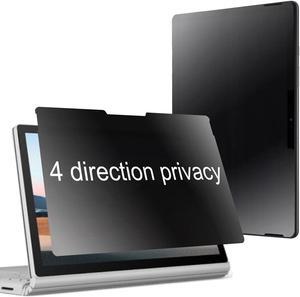 BWEDXEZ 360 Degree Matte Privacy Screen Protector For Microsoft Surface Book 3/Book 2/Book 13.5 inch Anti-Glare Anti-Spy 4 Sides Anti-Peeping Soft Film