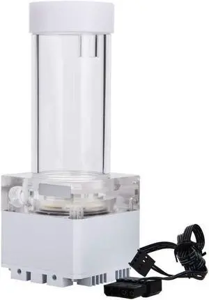 Bewinner 800L/H Mini Water Cooling Pump 0.7A 7V 12cm/ 4.72in, 17cm/ 6.69in Computer Pump 4 Meters Pump Head Fast Heat Dissipation Multi-Level Cool Water Pump(17cm White)