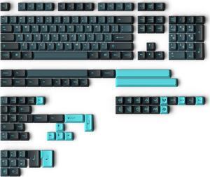 Kono KDS Solarized Dark Keycap Set - Base Kit, Artisan, Coding Keycaps, Blue Keycaps, Black Keycaps, Keycap Set, Key Caps, Keyboard Caps, Keyboard Keycaps, Keycaps 60 Percent, PBT Keycaps