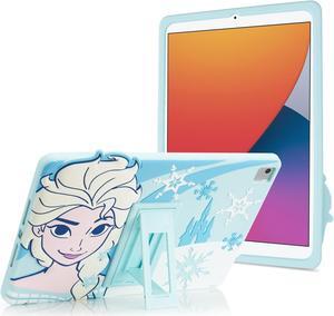 Disney Frozen Kids Case for iPad - 9th Generation iPad Case, iPad 8th Generation Case, iPad 7th Generation Case - 10.2 Case 2019/2020/2021 - Tablet Cover with Stand, Shockproof Silicone Protector