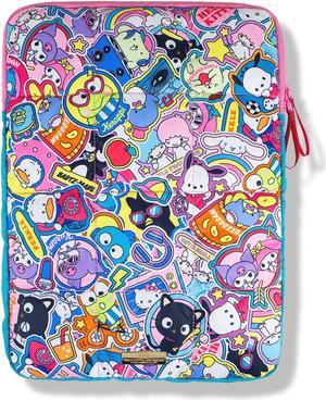 Sonix x Sanrio | Puffy Laptop Sleeve | 15-16 Inch, Quilted Pillow Puffer Laptop Carrying Case, Computer Sleeve | Hello Kitty & Friends Stickers