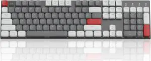Camiysn Wireless RGB Mechanical Keyboard Moon104 Triple Mode 2.4GHz/BT/USB-C Wired Office Keyboard for Computer/Desktop/PC/Laptop/Surface/Smart TV and Windows 10/8/7(Red Switches)