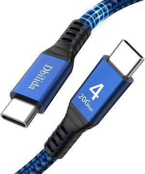 100W for Thunderbolt 4 Cable 15 ft, USB 4 Cable with PD 3.0, 20Gbps, 4K 60Hz for iPhone 15 Series, eGpu, MacBook Pro, Docking, SSD, Surface Pro, VR Headset