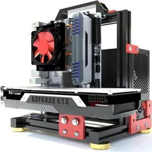 DIY Aluminium Pc Open Case Computer Chassis Test Bench Support Water Cooling Support Server Chassis Support Itx Matx ATX Eatx (1.ITX)