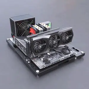DIY Computer Case PC Frame Desktop Open Chassis Case PC Test Bench Support Motherboards MATX and ATX