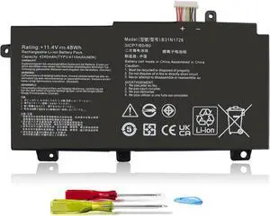 B31N1726 11.4V 48Wh Laptop Battery for ASUS TUF Gaming FX504 FX504G FX504GD FX504GE FX504GM FX505 FX505DT FX505DV FX505DU FX505DY FX505GT FX505GE FX505GD FX505GM FX80 FX80G FX80GD FX80GE FX80GM FX86