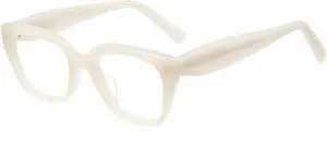Cyxus Blue Light Glasses for Men Women Reduce Eye Strain UV Blocking for Computer Screen 8214 (White)