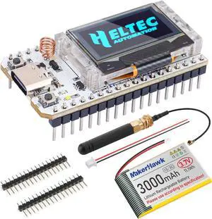 ESP32 LoRa V3 Module Board with 3000mAh Battery Set - with 863-928MHz Antenna and SX1262 LoRa V3 Devices for Meshtastic Arduino LoRawan IOT