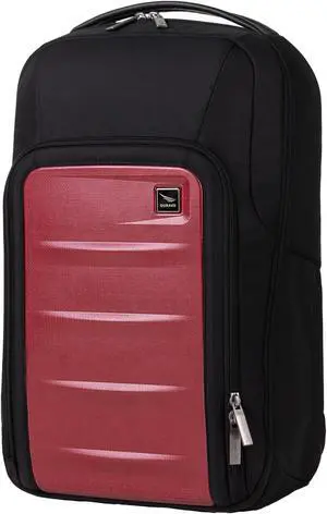 Duravo Venture Slim Laptop Backpack, Durable, Sleek, Flight Approved, Fits Up to 17" Laptop, Breathable, Lightweight (Red, Slim)