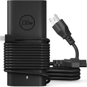 New Replacement for 130W Dell Laptop Charger, USB C Type C GaN for Dell XPS 15 9510 9520 9500, XPS 17 9700 9710 9720 9730 with 10FT Power Cord (Black)