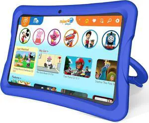 NOBKLEN Kids Tablet 10 Inch, Android 13 Tablet 4GB+64GB 8-Core CPU WiFi 6 12H Battery Life Parental Control 1280 * 800 HD Display Dual Cameras Shockproof Case Pre-Installed Educational Apps