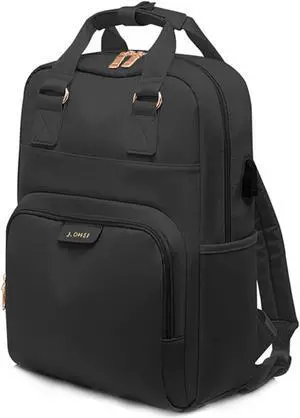 Large Backpack for Women/Men, Work Business Backpacks with USB Charging Port, Durable & Waterproof Bookbag, Large Capacity Laptop Bag Travel Backpack for Travel/Work/College-Black