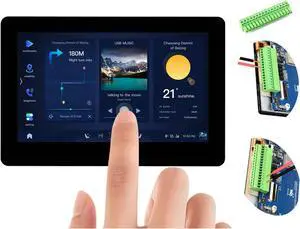 ESP32-S3 4.3inch Touch Screen Development Board Capacitive IPS Display 800x480, 32-Bit LX7 Dual-Core Processor Support 2.4GHz W-i-F-i and Blue-Tooth 5 (LE), Onboard CAN, RS485, I2C Interface,etc.