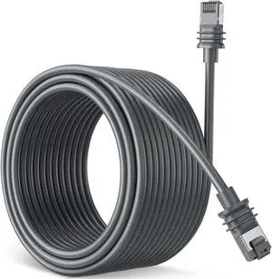 Starlink Gen 3 Cable 30FT/10M, Starlink Cable Gen 3 Replacement Cable Standard Actuated Starlink V3 Cable for Starlink Waterproof Rectangular Satellite Gen 3 Starlink Ethernet Cable for Gen 3 - Gray