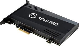 Elgato Game Capture 4K60 Pro - 4K 60fps Capture Card with Ultra-Low Latency Technology for Recording PS4 Pro and Xbox One X Gameplay, PCIe x4, Black