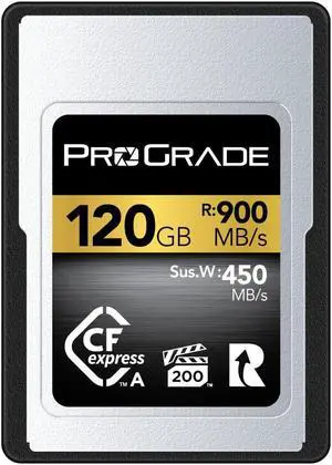 ProGrade Digital CFexpress(tm) 2.0 Type A Memory Card (120GB) Gold