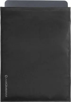 Faraday Defense Faraday Bag Jacket Pro for XL Laptops | Magnetic Closure, Shielding - Law Enforcement & Military, Travel & Data Security, Privacy, Anti-Tracking Anti-Hacking Black (Laptop XL)