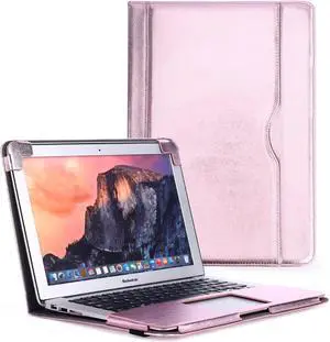 Compatible with Air Case 13 Inch Case, PU Leather Air Case Fits for Model M1 A2337 A2179 A1932 2018-2021, with Kickstand Vents Pocket and Pen Holder