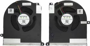 QUETTERLEE Replacement New Laptop CPU + GPU Cooling Fan for Dell Alienware Area 51m R2 Series 0TW5Y8 0TPV77 DC28000Q3SL DC28000Q4SL EG80151S1-C020-S9A EG80151S1-C010-S9A DC12V Fan