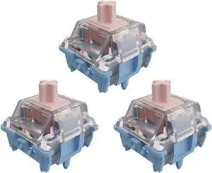 Zjmehty GATERON Melodic Switches for MX Mechanical Keyboard, 5-pin 60gf Clicky/Pre-lubed/Stable stem/Crisp Sound/Accurate triggering Switches (Melodic,72Pcs)