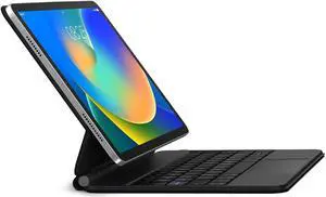 runelk Keyboard Case for iPad 10th Generation 2022 & 11th (A16, 2025) - Magic-Style Keyboard with Multi-Touch Trackpad - Floating Cantilever Stand - Magnetic Case for iPad 10.9 inch 10th / 11th Gen.