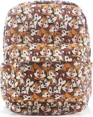 Brown Chipmunk Friends Canvas Backpack Casual Daypack with 15 in Laptop Storage Compartment
