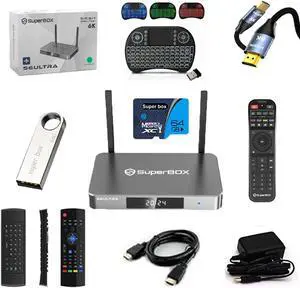 S6 Ultra 2025 S6 Max Elite Fully Loaded S6 Pro with USB and Full Keyboard Voice Remote Control HDMI Cable Power Supply Manual Instruction(4+128)