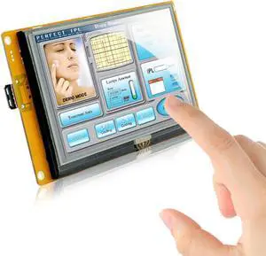5 Inches HMI Smart TFT LCD Touch Screen Display Module 800 * 480 RS232/TTL UART Port with TFT Touch Screen and 1GHz CPU for Arduino R3/Mega2560 ESP32 8266 STM32