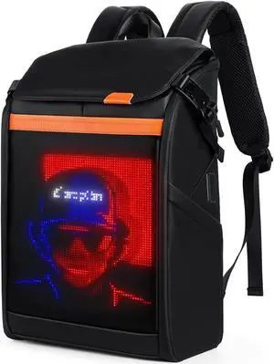 Gelrova LED Backpack Clash Serise 17inch, Travel Laptop Backpack, Business Durable Laptops Backpack, College Computer Bag Gifts for Men & Women Fits 15.6 Inch Notebook