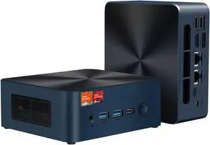 BRE NUC N7P Mini PC, AMD Ryzen 7 7840HS(up to 5.1GHz) 8C/16T, Mini Computer 16GB DDR5 RAM 512GB NVMe PCIE 4.0 SSD, Mini Desktop Computer 4K 60Hz Triple Screen Display WiFi6/BT5.2
