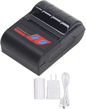 Hilitand Portable Handheld Thermal Receipt Printer 80mm Second Printing Speed with 203dpi Resolution Shipping Label Printer