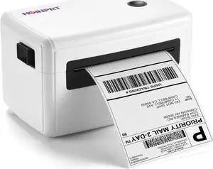 HOINPRT Bluetooth Thermal Label Printer - Thermal Shipping Label Printer - 4 x 6 Label Printer for Small Business, (White)