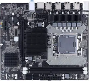 GOWENIC X58 Gaming Motherboard, 2 DDR3 LGA 1366 Pins, Supports ECC Memory, USB2.0, SATA Port PCB, For Desktop, Computer Accessories