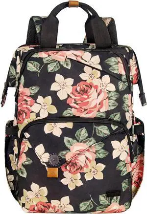 Hap Tim Carry on Backpack for Travel, Womens Laptop Backpack, Travel Backpack for Women, Work bag, Nurse Backpack, Nurses Week Gifts for Women(7651-BF)