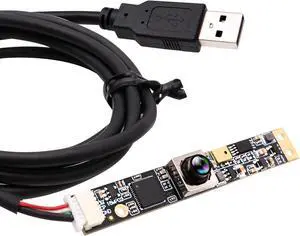 IFWATER USB Camera 16MP Autofocus USB Camera Module with Microphone 100 Degree No Distortion Lens 4K Industrial PC Lightburn Camera Plug and Play for Windows Linux Laptop Jetson Nano OpenCV
