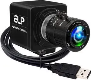 IFWATER USB Camera 4K 12 Megapixels USB Webcam 1080P 120fps High Speed Golf Swing Cam with 3X Manual Optical Zoom Lens Close up PC Computer Plug and Play for Live Streaming Industrial Project Meeting